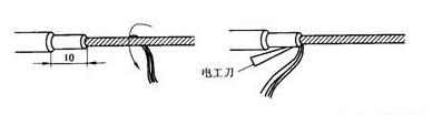 電工刀如何剝線?電工刀塑料護(hù)套線